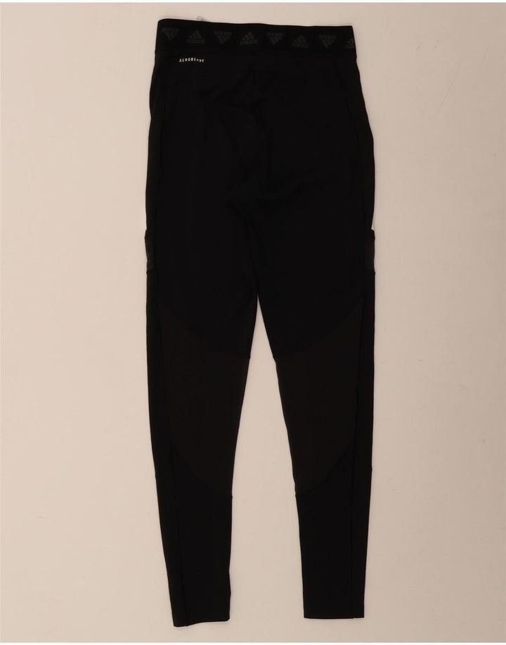 Damskie legginsy ADIDAS Aeroready Graphic UK 12/14, średni czarny poliester