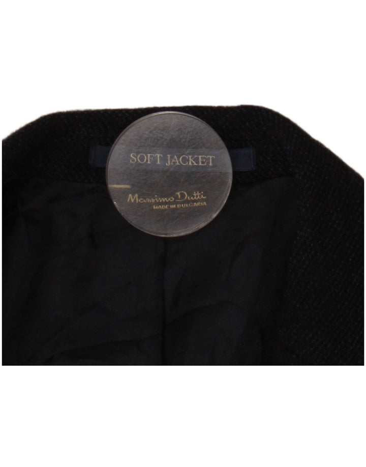 Męska marynarka zapinana na 2 guziki Massimo Dutti EU 48 Średni granatowy wełniany