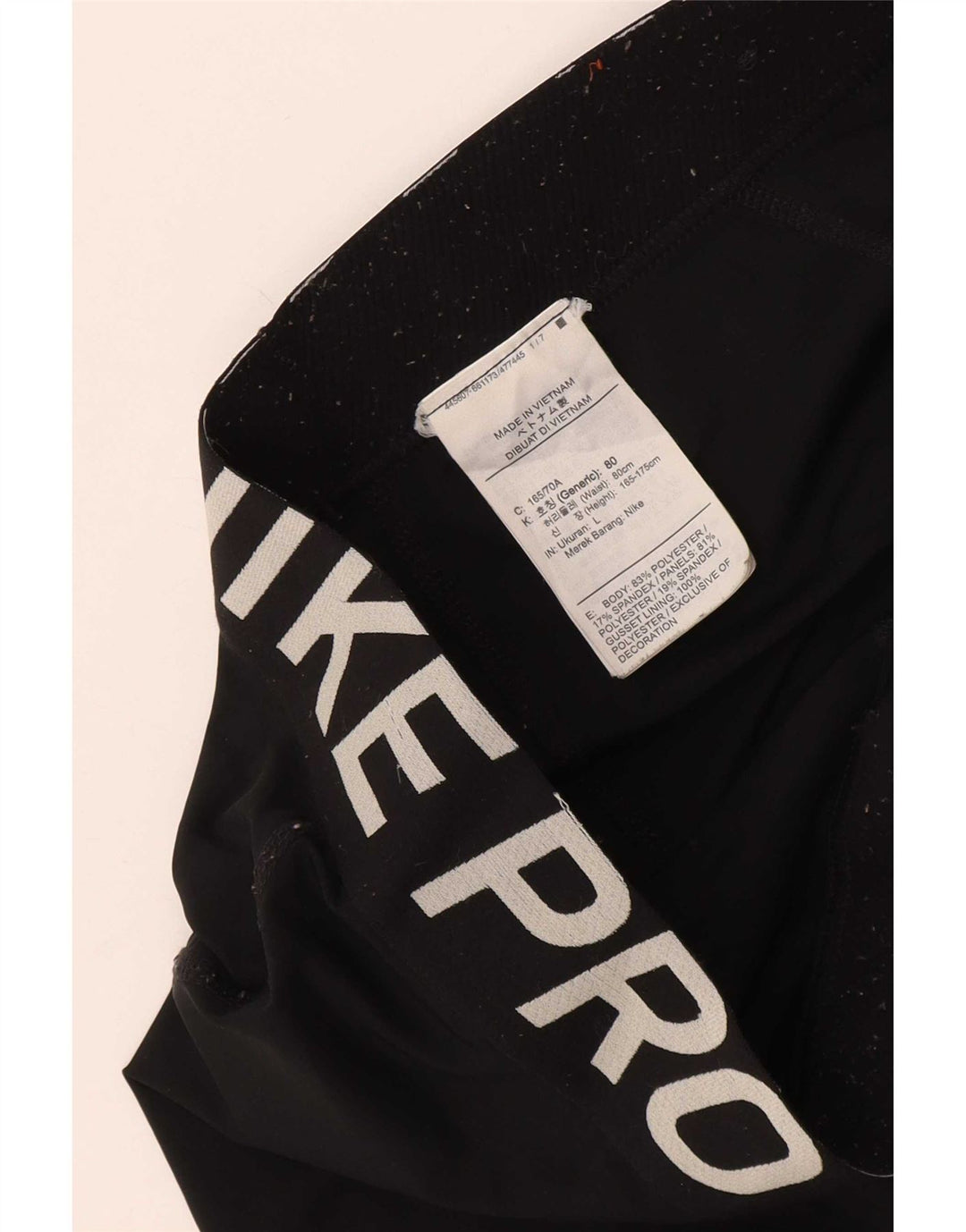Dziewczęce legginsy z grafiką Nike na 12-13 lat, duże, czarne, poliestrowe
