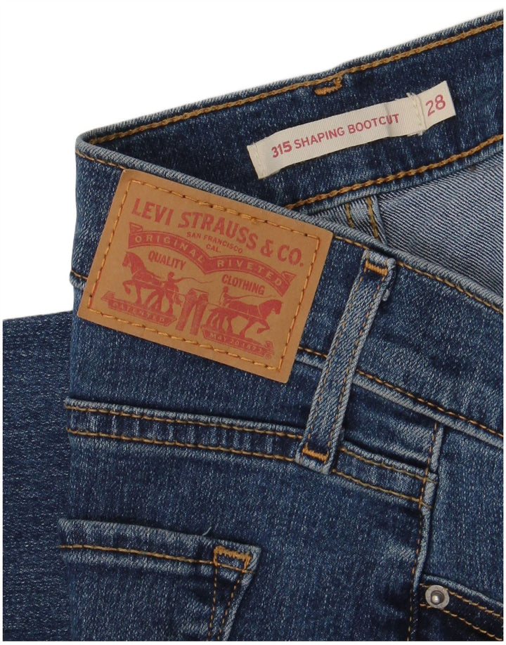 Damskie dżinsy Levi's 315 Shaping Bootcut W28 L32 Niebieska bawełna