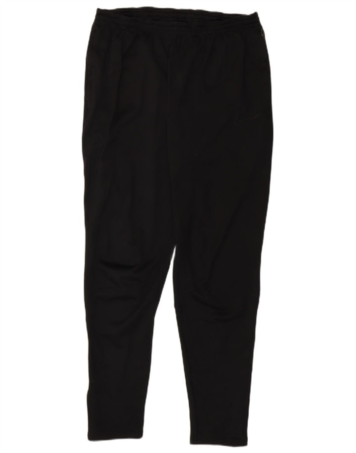 Damskie spodnie dresowe Nike Dri Fit UK 14, duże, czarne, poliestrowe