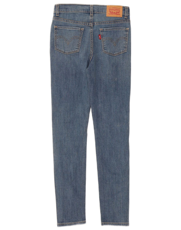 Dżinsy Levi's 720 dziewczęce z wysokim stanem, bardzo obcisłe 9-10 lat W24 L25 niebieskie