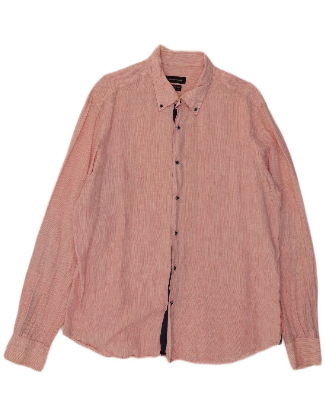 Koszula męska Massimo Dutti 2XL w różowe prążki