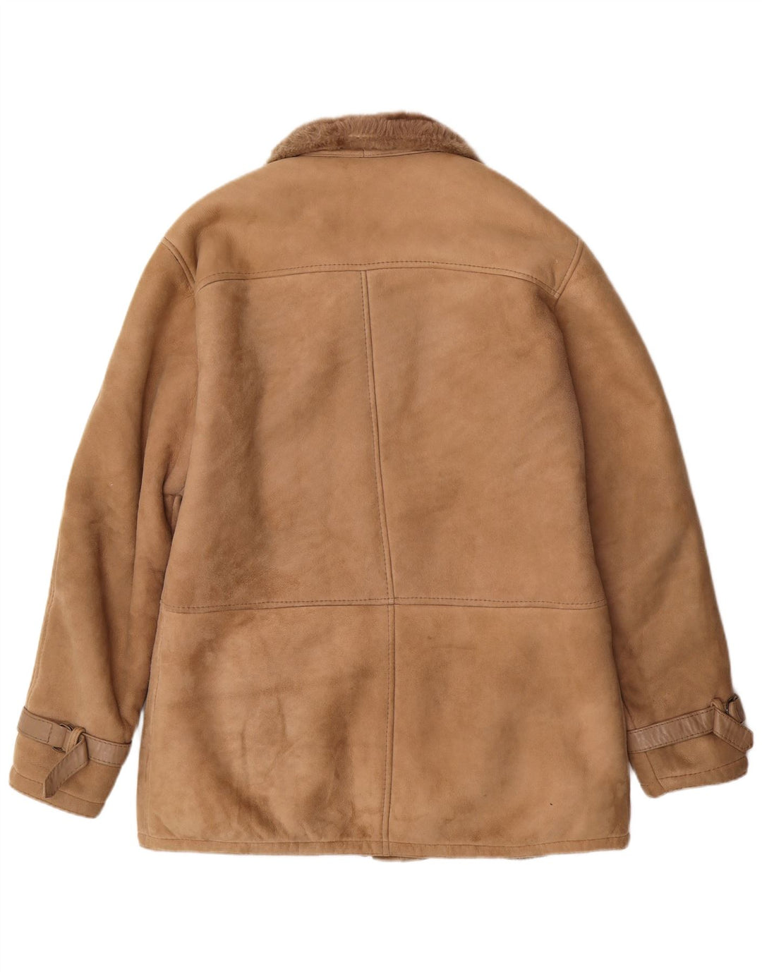 Męska kurtka Shearling VINTAGE IT 50, duża, brązowa