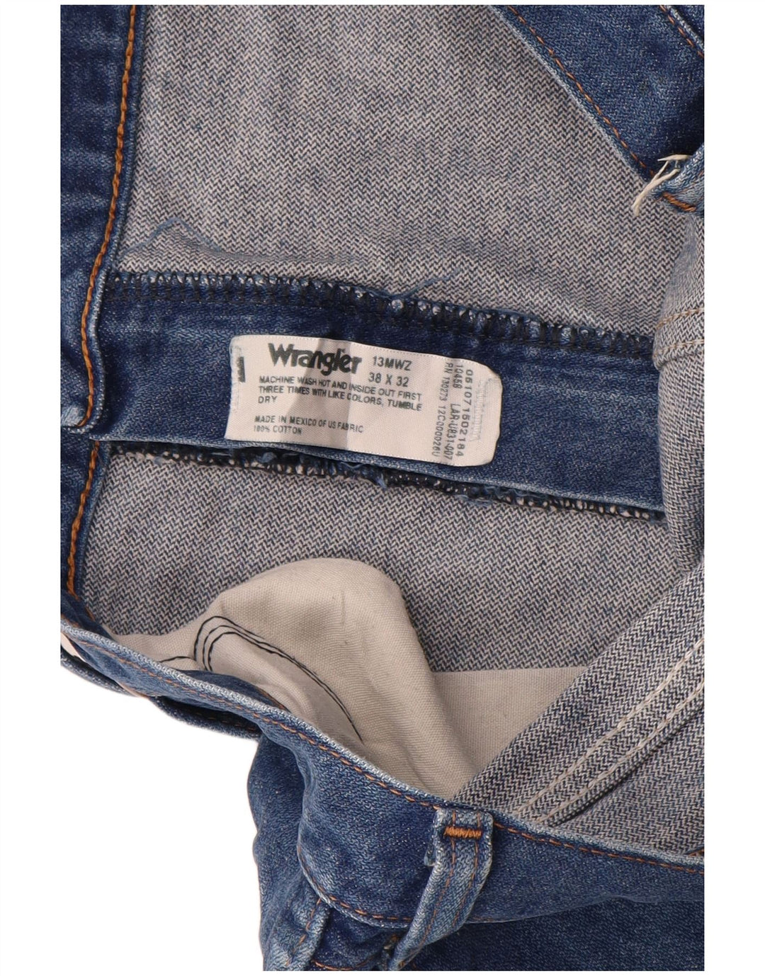 Męskie spodenki jeansowe WRANGLER W38 XL, niebieskie, bawełniane