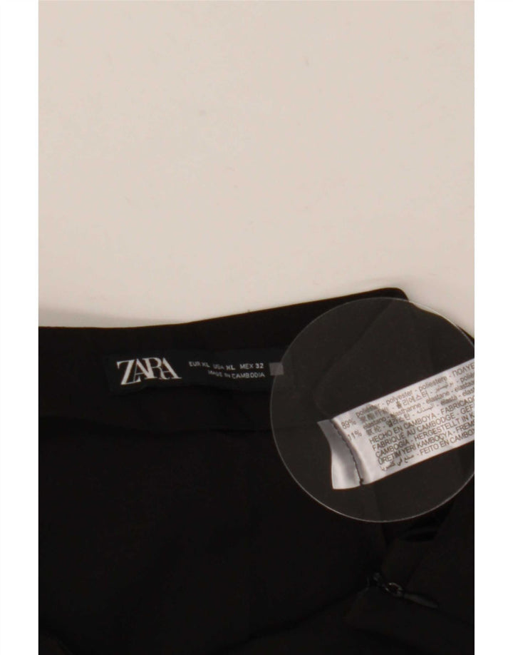 Skort damski Zara XL W32, czarny poliester