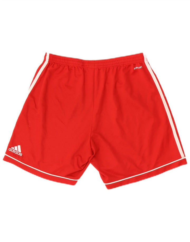Męskie spodenki sportowe adidas Graphic Regular, średnio czerwone, poliestrowe
