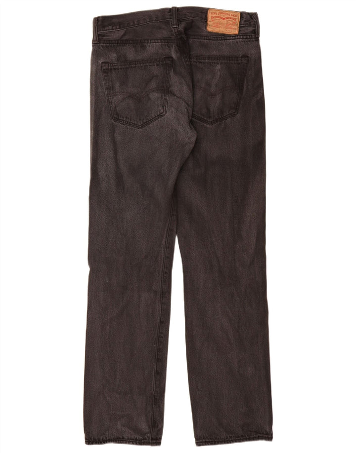 Męskie proste dżinsy Levi's W32 L32 Szara bawełna