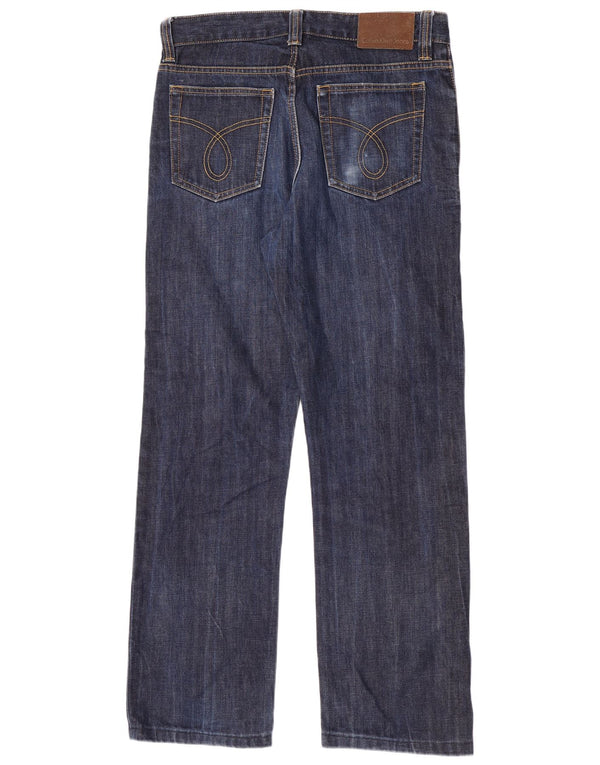 Damskie jeansy Calvin Klein Straight W33 L31 Granatowe