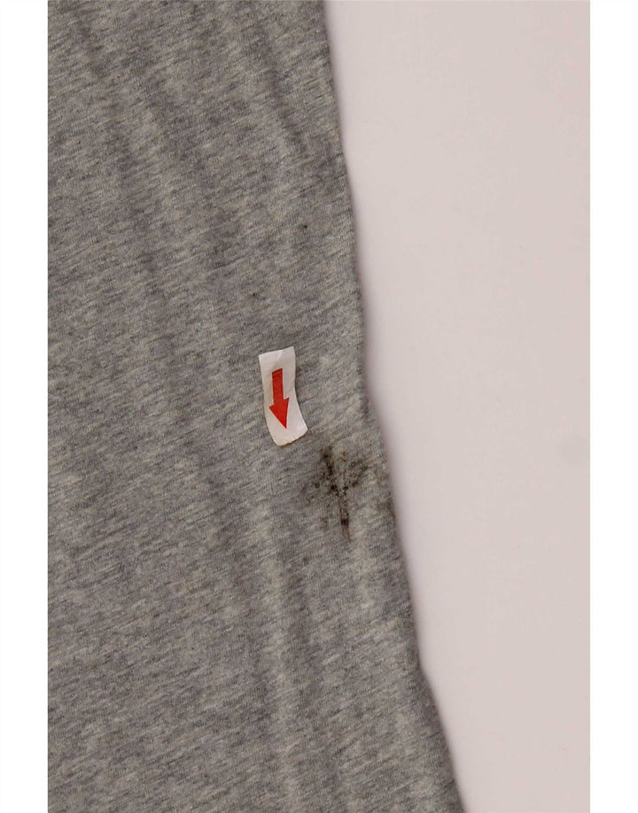 Męski T-shirt Diesel z grafiką, duży, szary, bawełniany