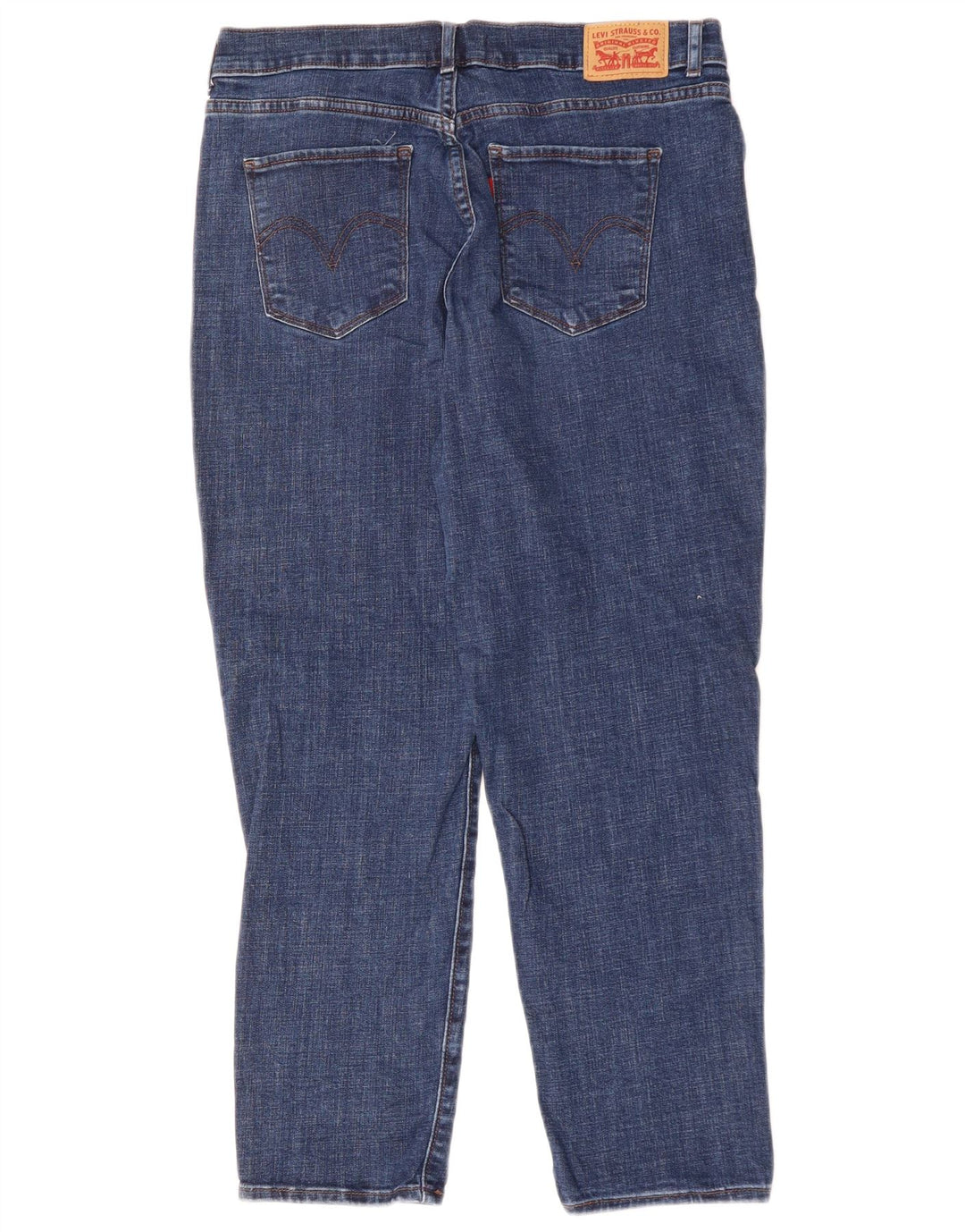 Damskie klasyczne dżinsy Capri LEVI'S W29 L26 Niebieska bawełna