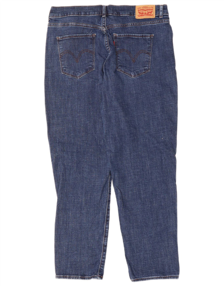 Damskie klasyczne dżinsy Capri LEVI'S W29 L26 Niebieska bawełna