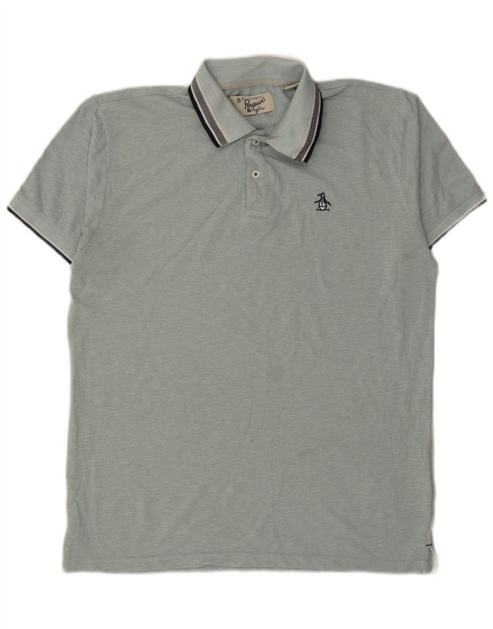 Męska koszulka polo Penguin XL, niebieska, bawełniana