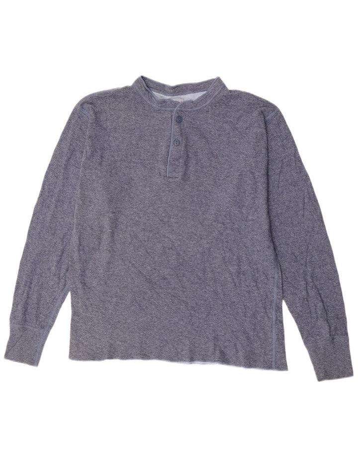 Męski top z długim rękawem L.L.Bean, duży, niebieski, bawełniany