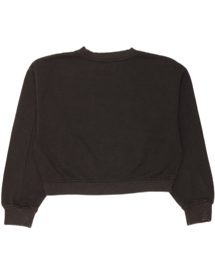 Damska bluza Zara Crop Jumper UK 14, średnia czarna bawełna