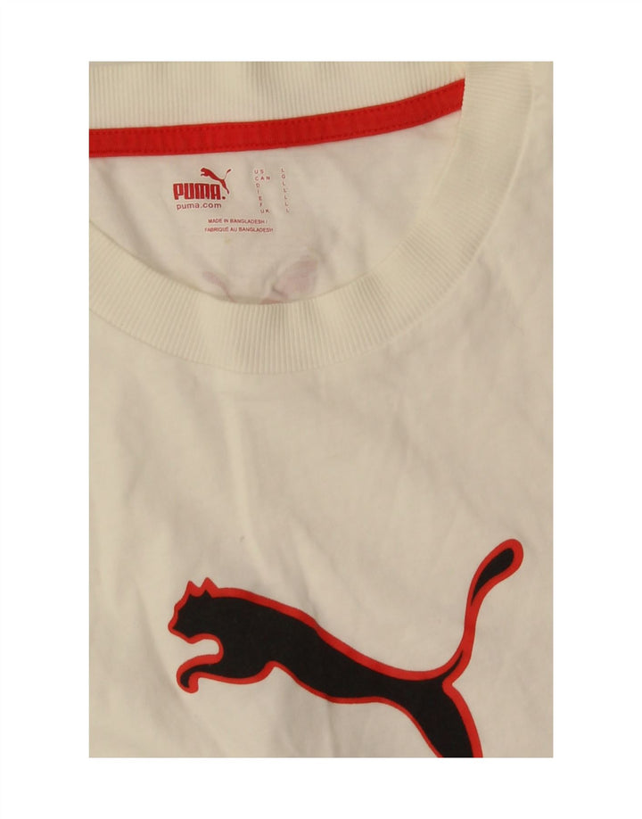 Męski T-shirt Puma z grafiką, duży, biały