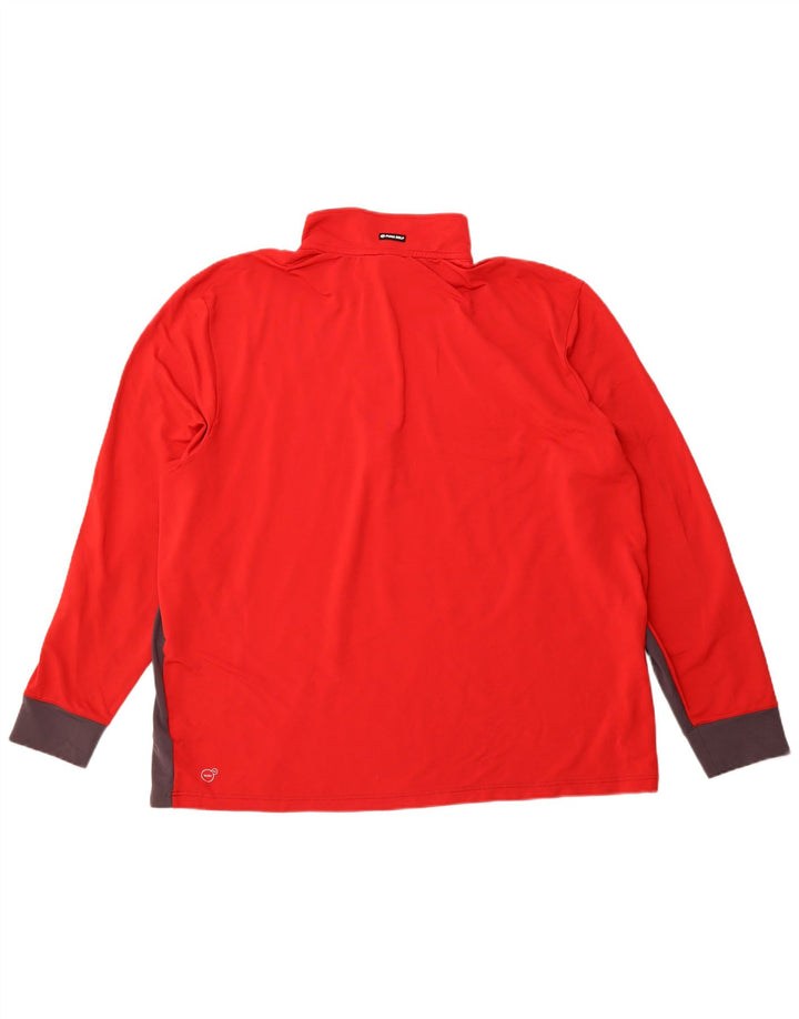 Męski dres PUMA z zamkiem błyskawicznym, 3XL, szary poliester z blokami kolorów