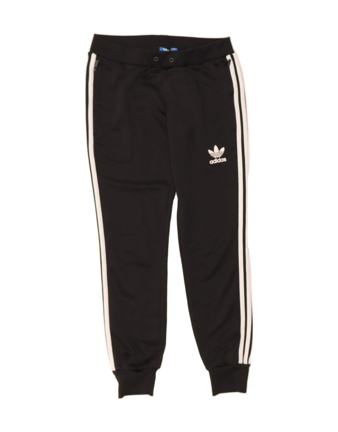 ADIDAS Womens Tracksuit Trousers Joggers UK 10 Small  Black Polyester Vintage Adidas and Second-Hand Adidas from Messina Hembry 