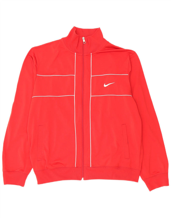Męska kurtka dresowa Nike, duża, czerwona, poliestrowa