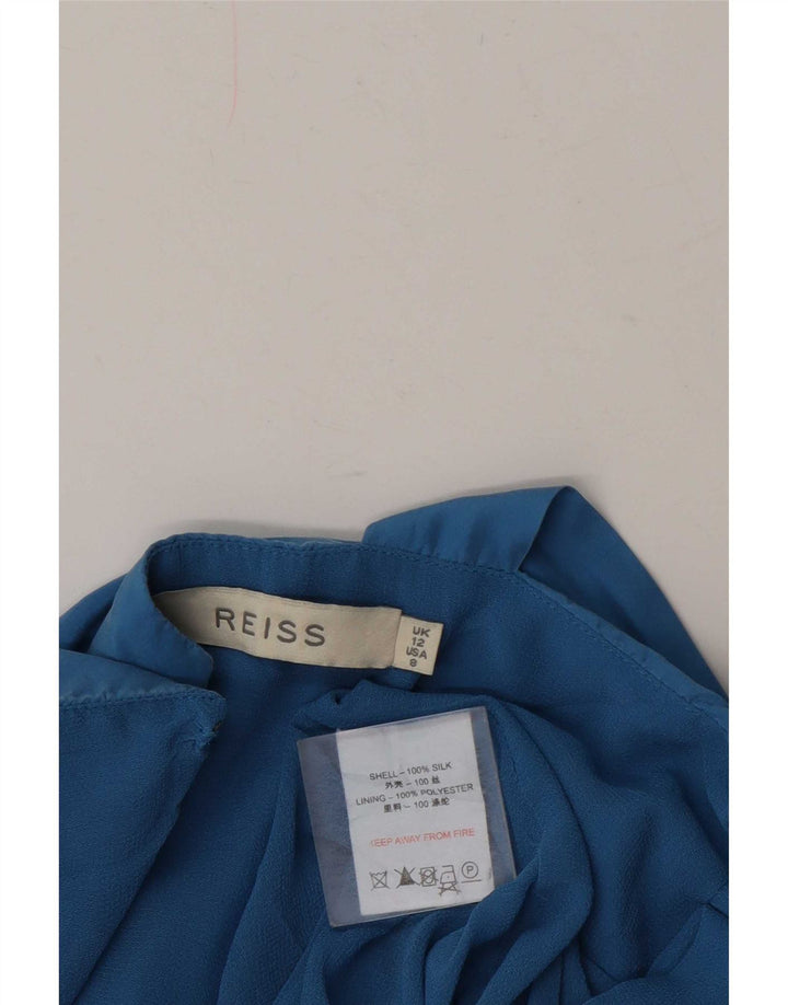 Kombinezon damski Reiss UK 12, średni niebieski jedwab