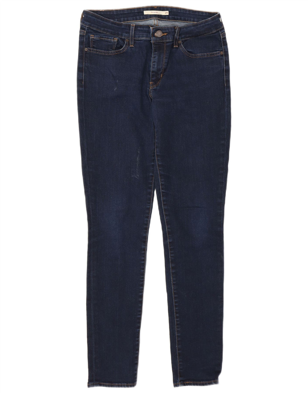 Damskie jeansy skinny LEVI'S W29 L30 Granatowa bawełna