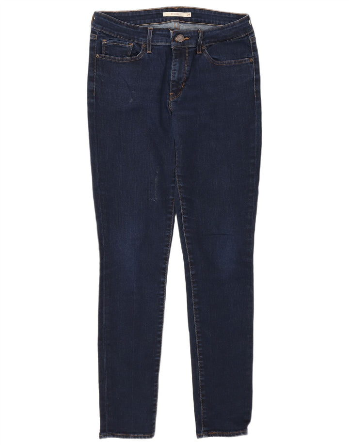 Damskie jeansy skinny LEVI'S W29 L30 Granatowa bawełna