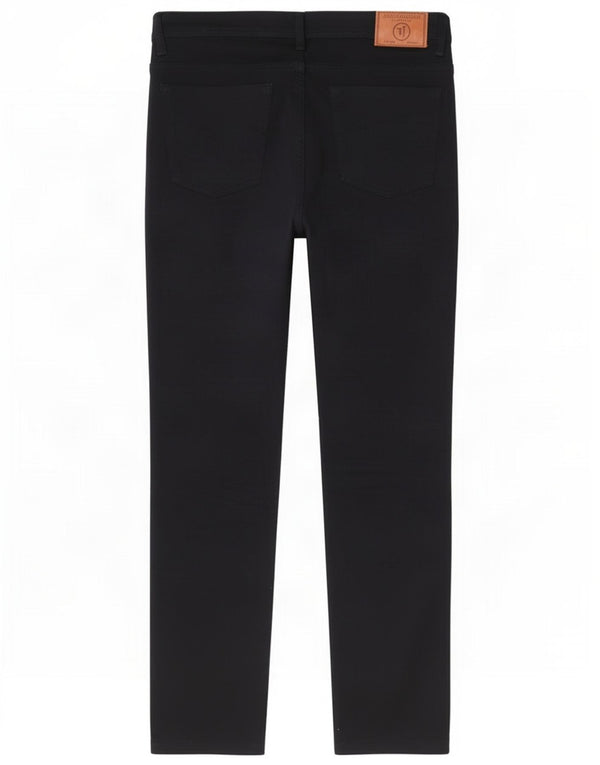 Damskie spodnie typu slim casual Trussardi W32 L27 Granatowa bawełna