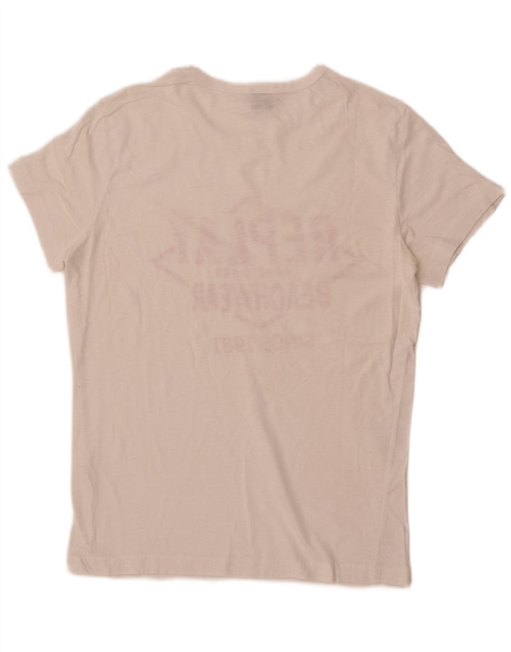 Męski T-shirt z grafiką Replay, mały, biały