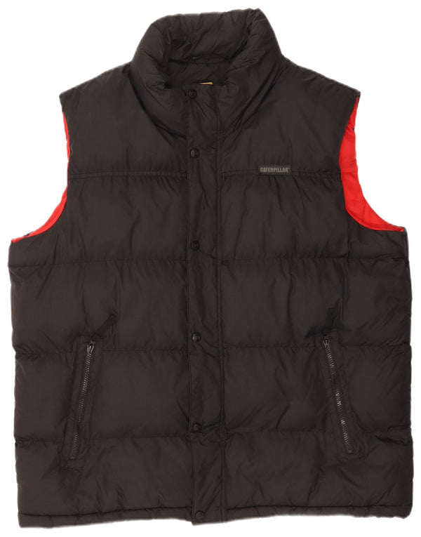 Męska wyściełana kamizelka Caterpillar UK 44 2XL Czarny nylon