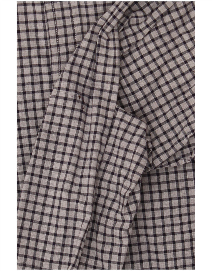 Męska koszula slim fit Tommy Hilfiger w kolorze szarej bawełny w kratkę