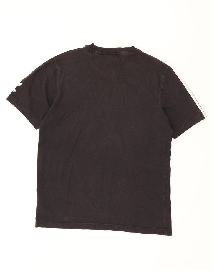 T-shirt męski ADIDAS, mały, czarny, bawełniany