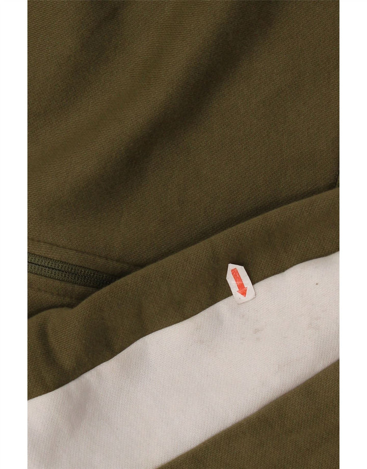 Męski dres Puma, średni khaki, bawełna z blokami kolorów