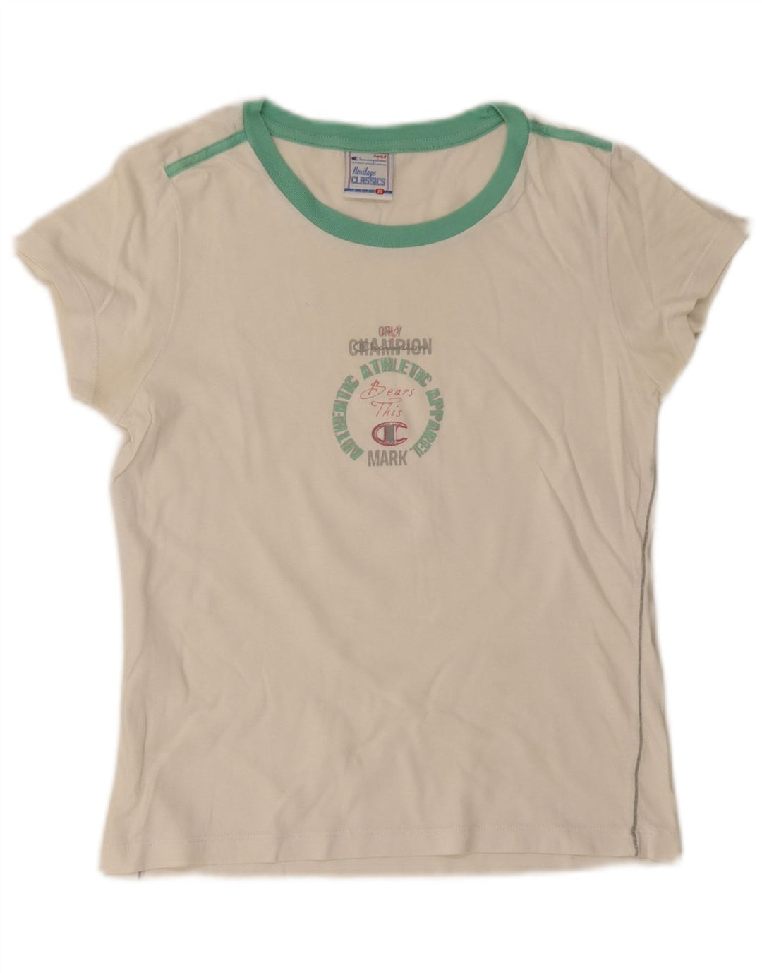 Koszulka damska Champion Heritage Classics Graphic Top UK 12 Medium White