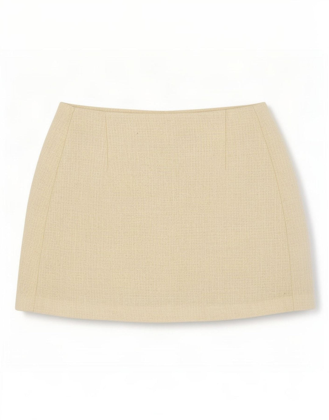 Damska dzianinowa mini spódniczka Topshop UK 12 Medium W28 Beżowa wełna