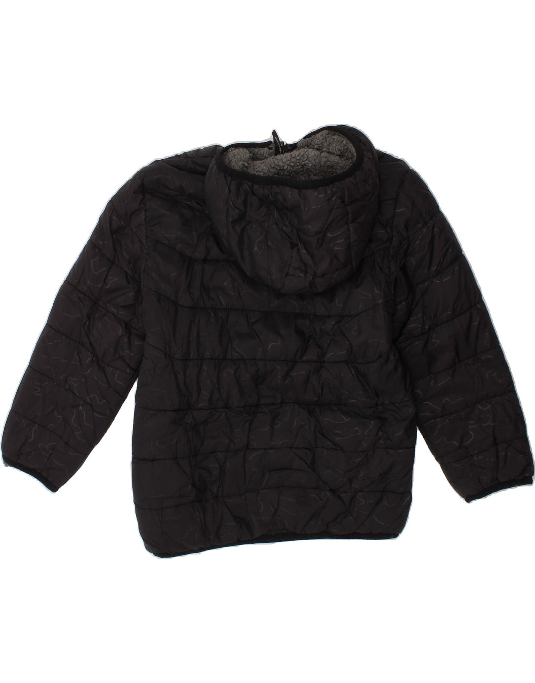 EDDIE BAUER Boys Reversible Padded Jacket 5-6 Years XS Black Camouflage Vintage Eddie Bauer and Second-Hand Eddie Bauer from Messina Hembry 