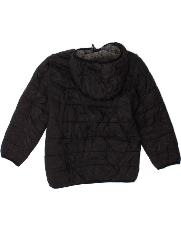 EDDIE BAUER Boys Reversible Padded Jacket 5-6 Years XS Black Camouflage Vintage Eddie Bauer and Second-Hand Eddie Bauer from Messina Hembry 