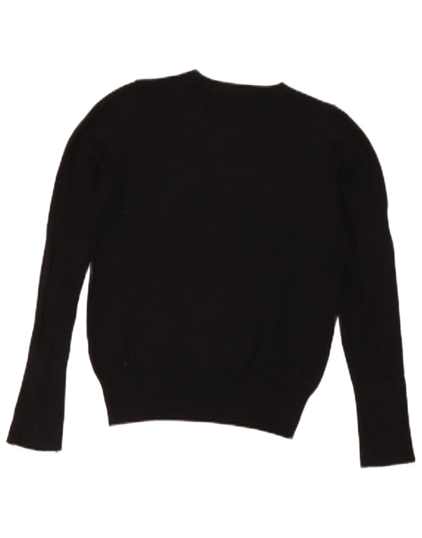 Sweter damski Zara z okrągłym dekoltem UK 10, mały, czarny