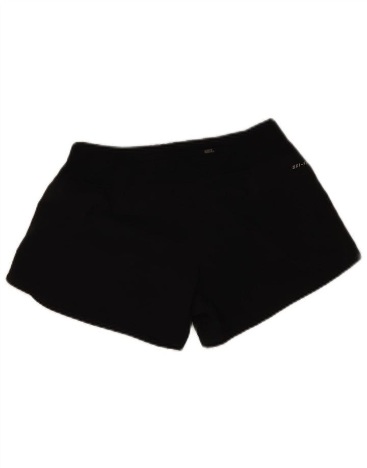 Damskie spodenki sportowe Nike Dri Fit UK 10, małe, czarne, poliestrowe