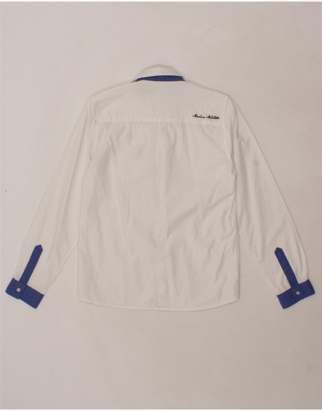 MARINA MILITARE Boys Shirt 11-12 Years White Vintage Marina Militare and Second-Hand Marina Militare from Messina Hembry 