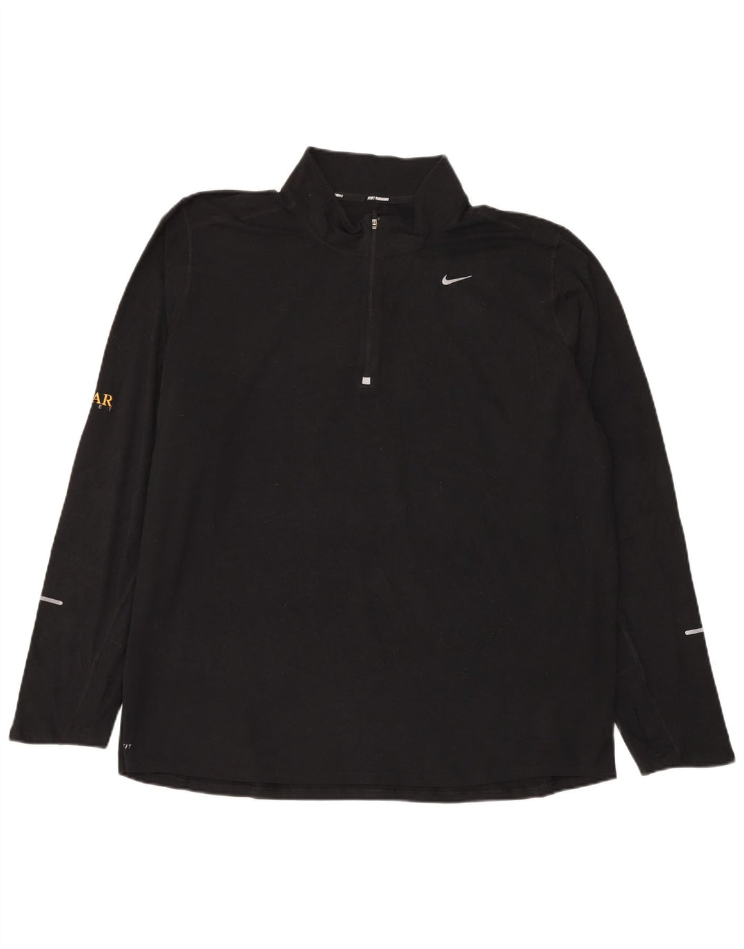 Męski dres Nike Dri Fit z zamkiem błyskawicznym na szyi, 2XL, czarny poliester