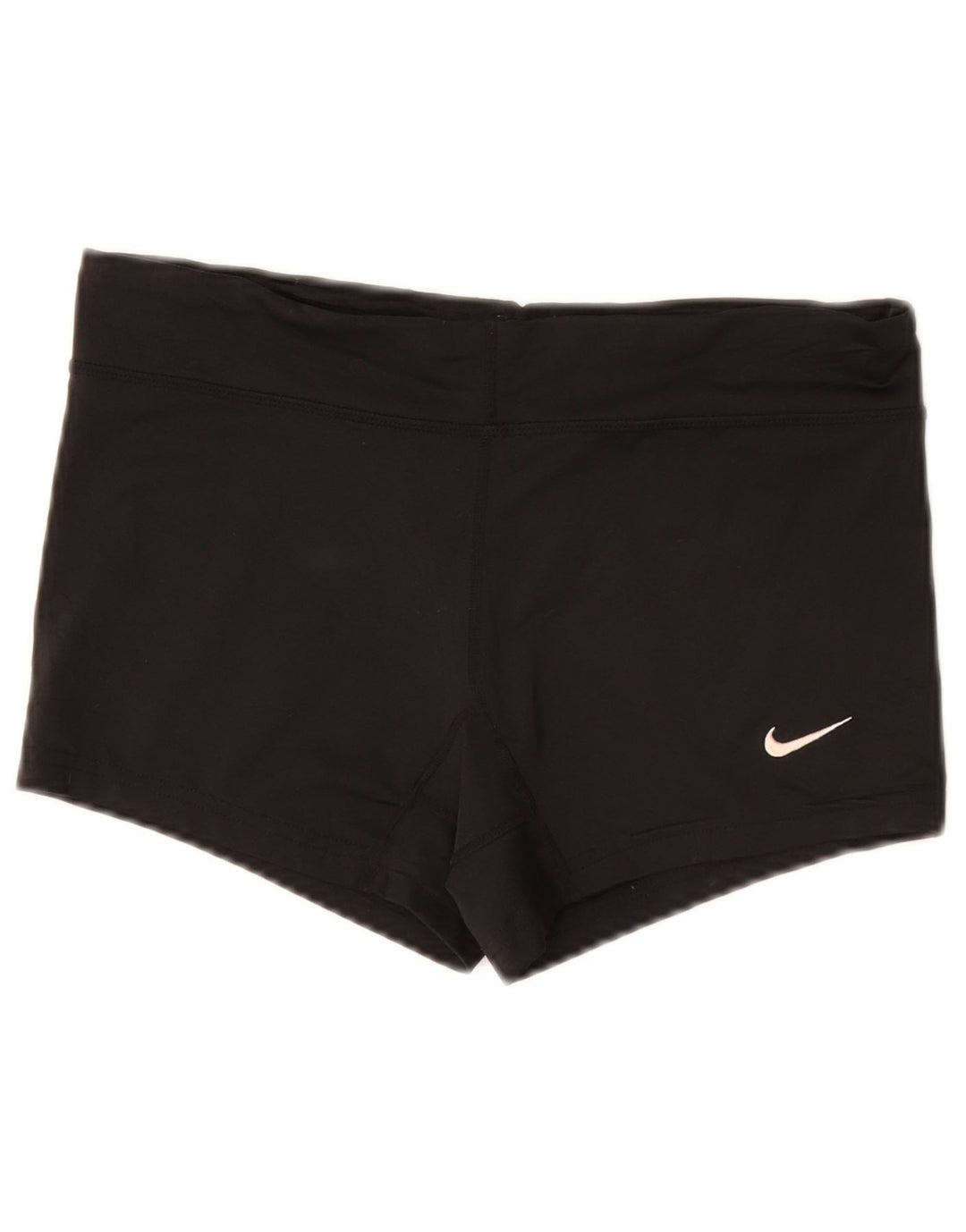 Damskie spodenki sportowe NIKE Dri Fit UK 10, małe, czarne, poliestrowe
