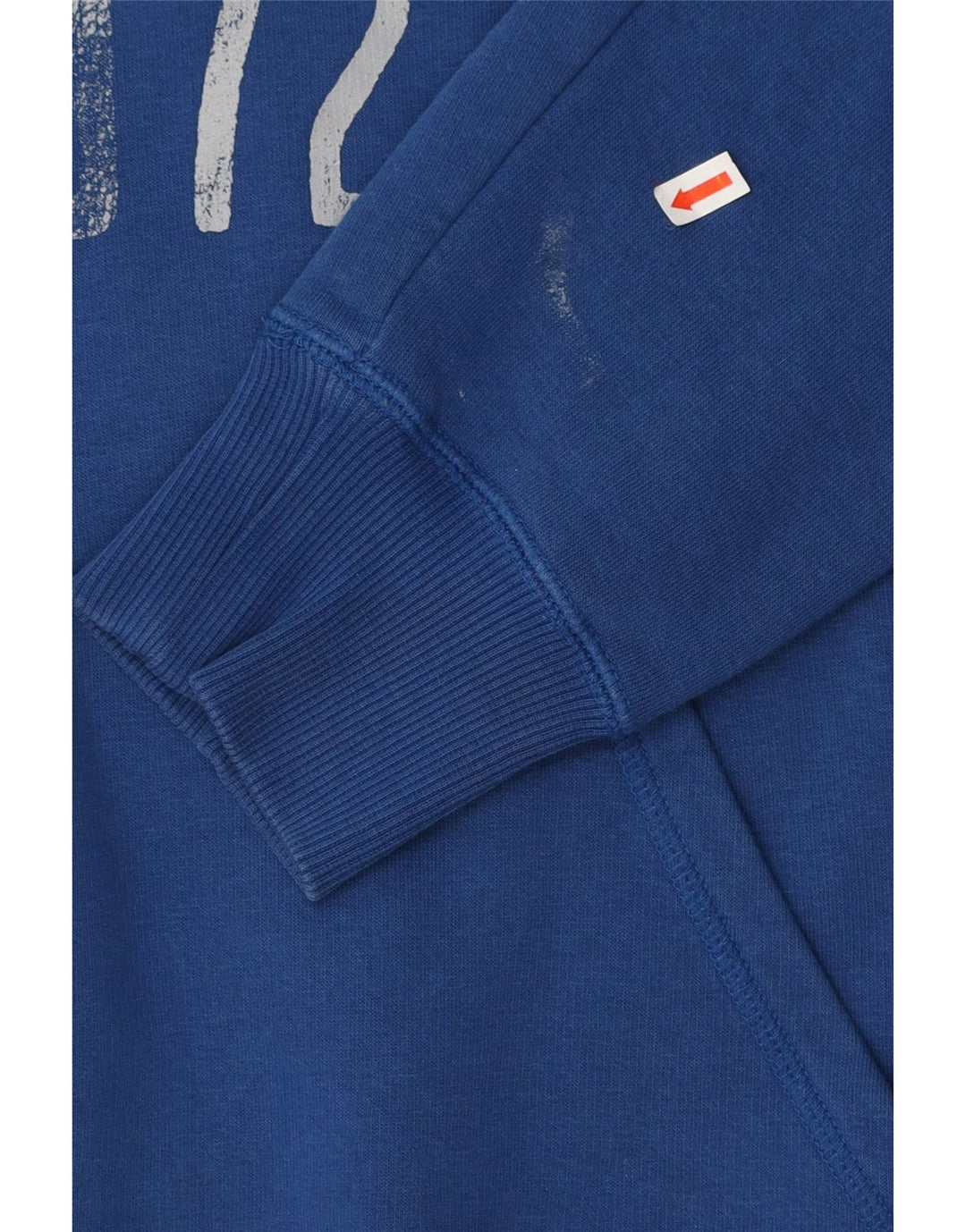 Męski sweter z kapturem NIKE z grafiką, średni niebieski, bawełniany