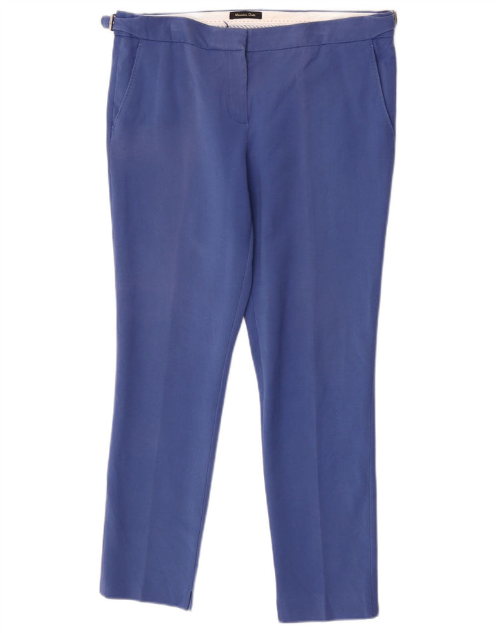 Spodnie damskie Massimo Dutti Slim Chino EU 42 Large W32 L27 Niebieskie