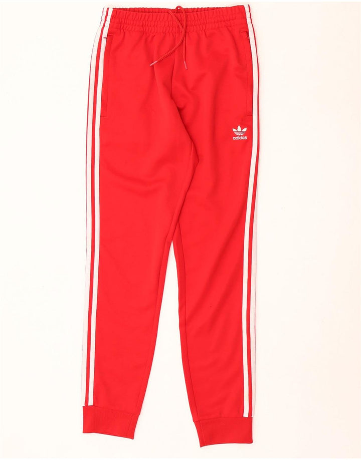 Adidas Męskie Spodnie Dresowe Joggery Małe Czerwone Poliester