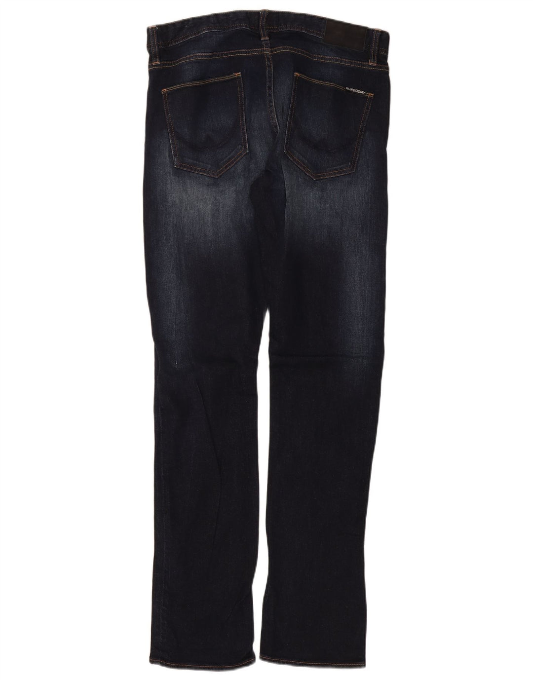 SUPERDRY Męskie jeansy slim W34 L34 Granatowa bawełna