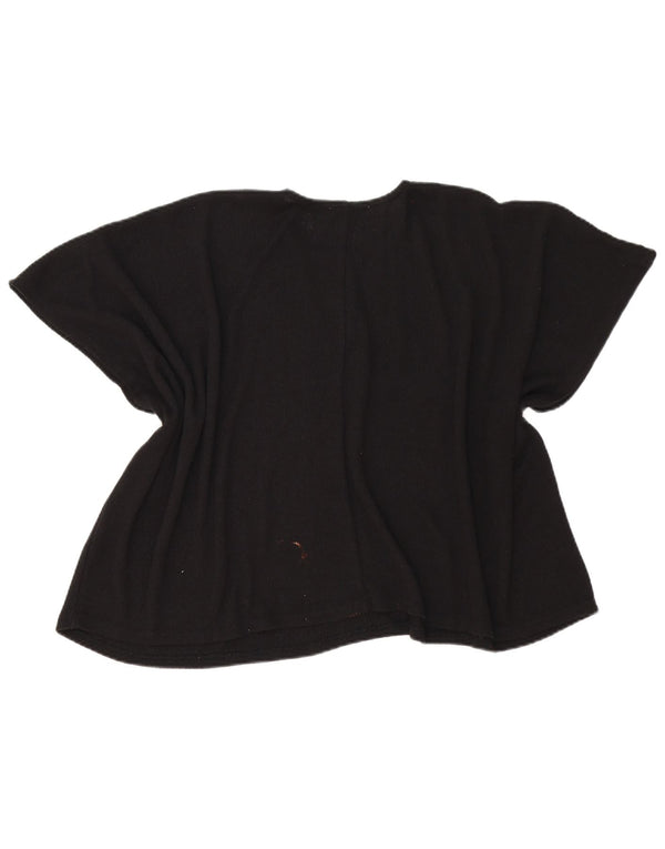 Damska bluzka Poncho Zara Top UK 14 Średnia czarna wiskoza