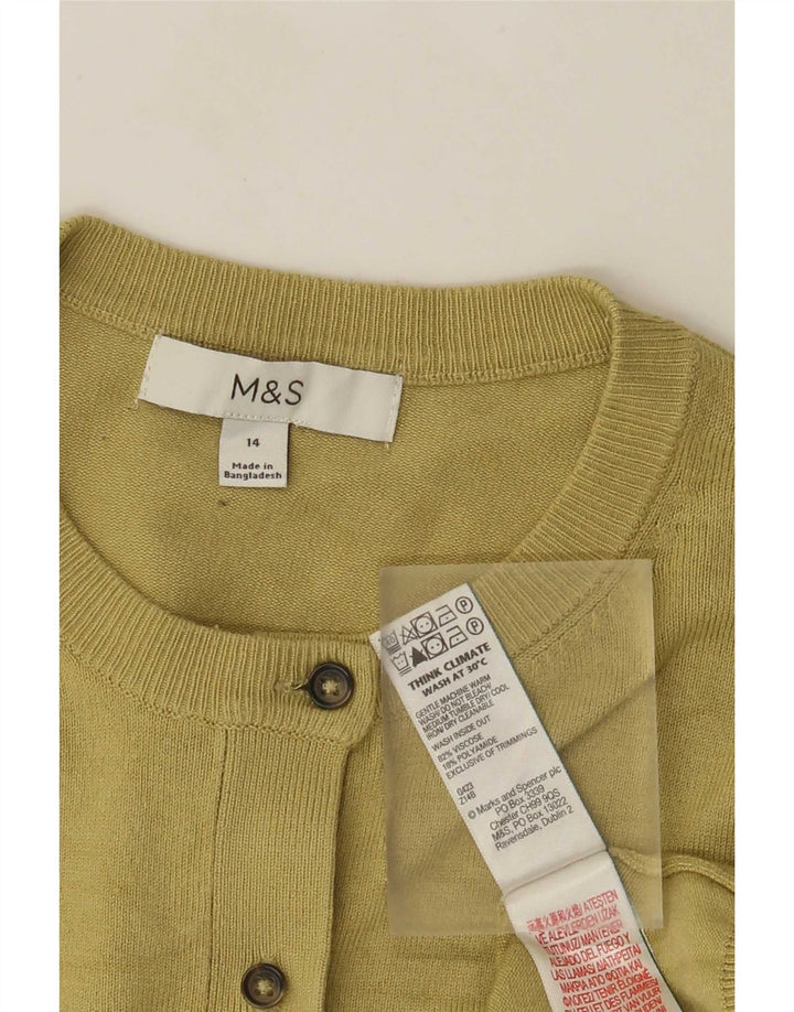 Sweter damski Marks & Spencer UK 14, średnio zielona wiskoza