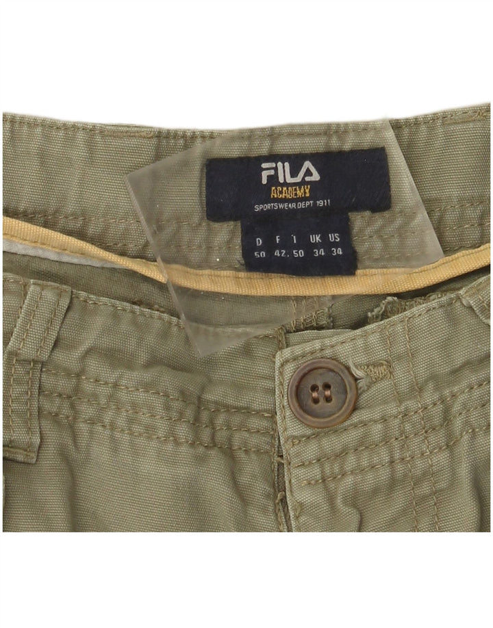 Męskie spodenki cargo Fila W34, duże, khaki