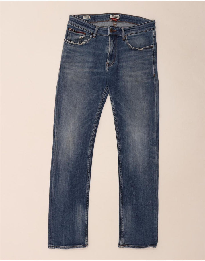Tommy Hilfiger Męskie Ryan Straight Jeans W32 L42 Niebieskie bawełniane