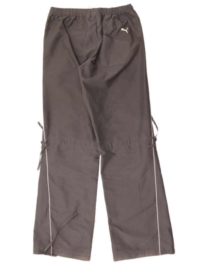 Damskie spodnie dresowe Puma UK 10, małe, szare, poliestrowe